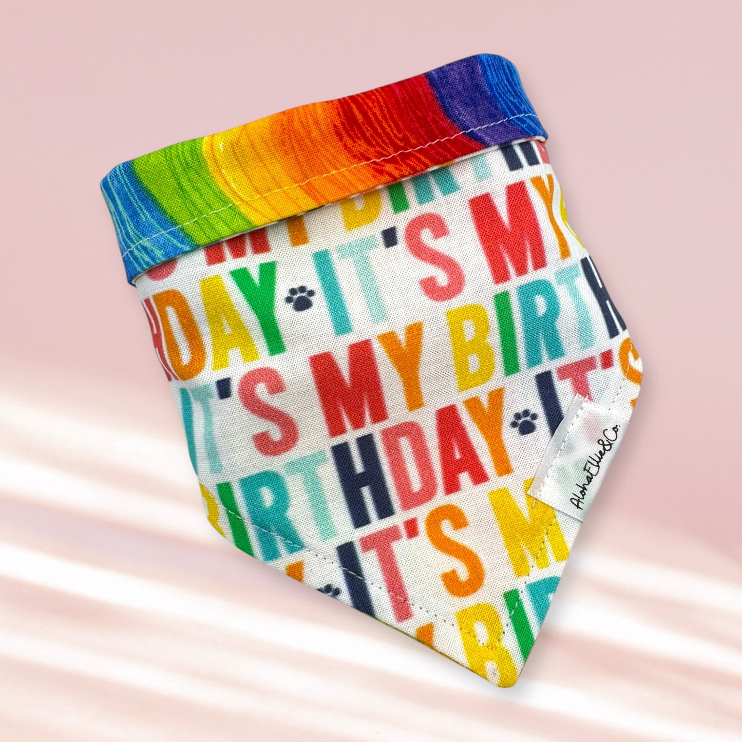 It's My Birthday Reversible Pet Bandana