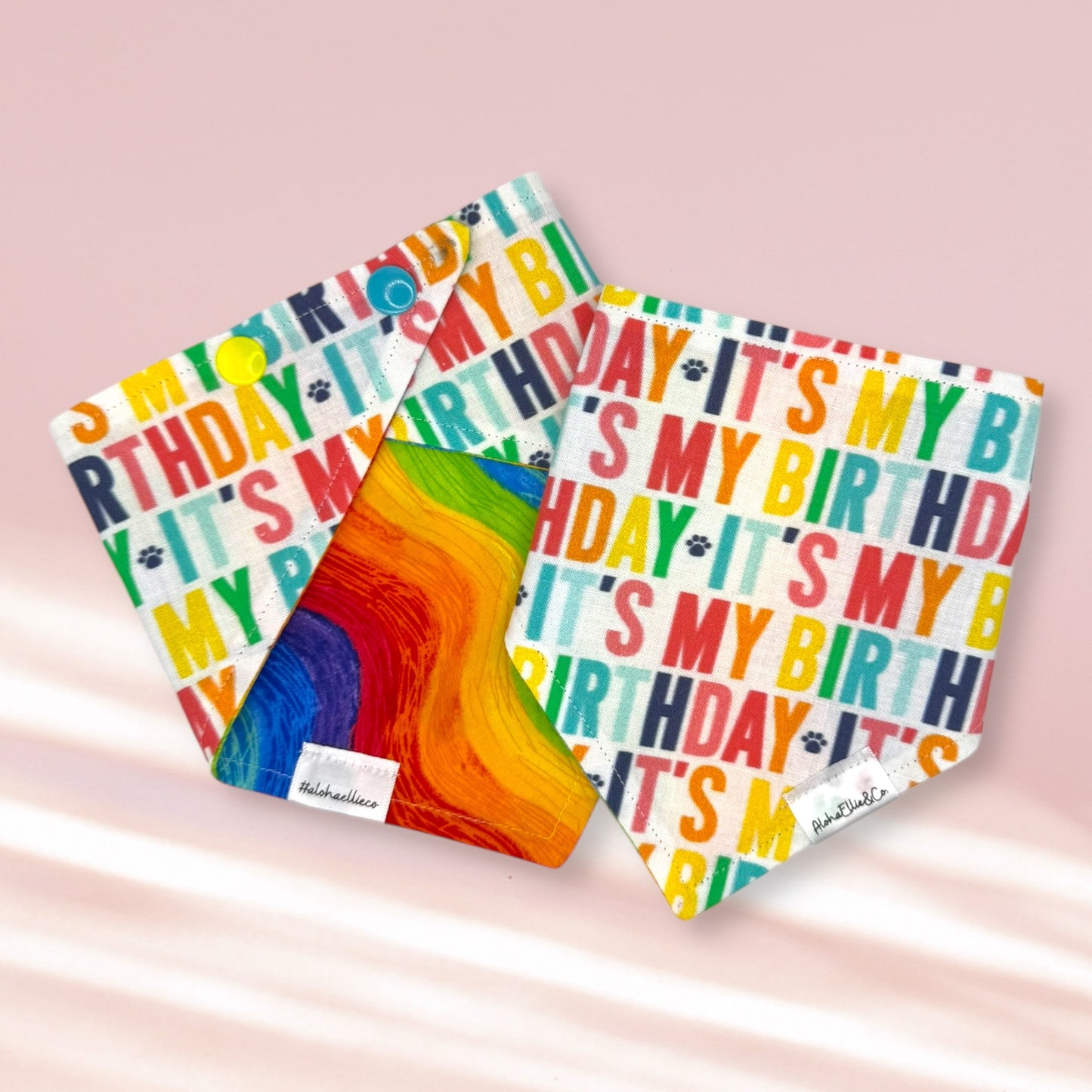 It's My Birthday Reversible Pet Bandana
