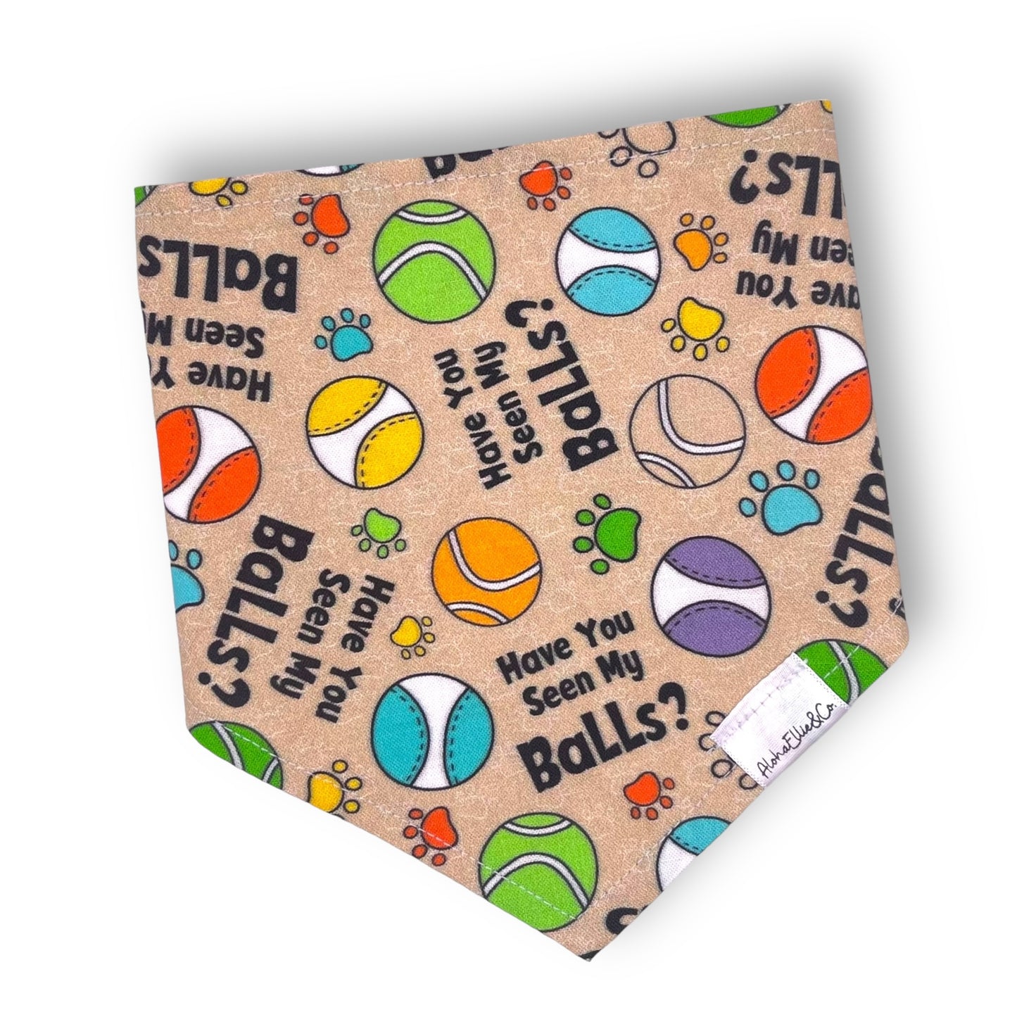 Have You Seen My Balls Reversible Pet Bandana