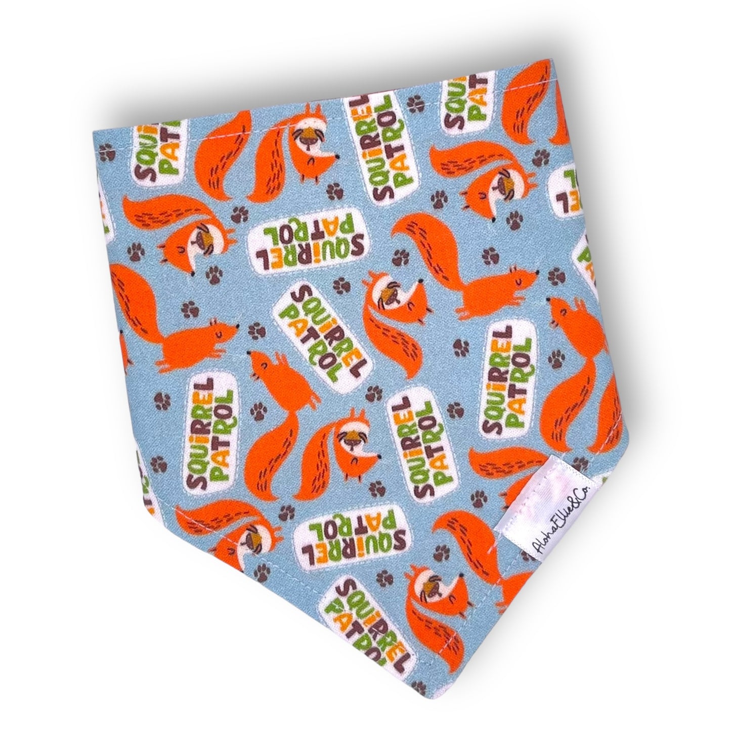 squirrel patrol pet bandana