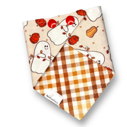 Autumn Ghouls Reversible Pet Bandana