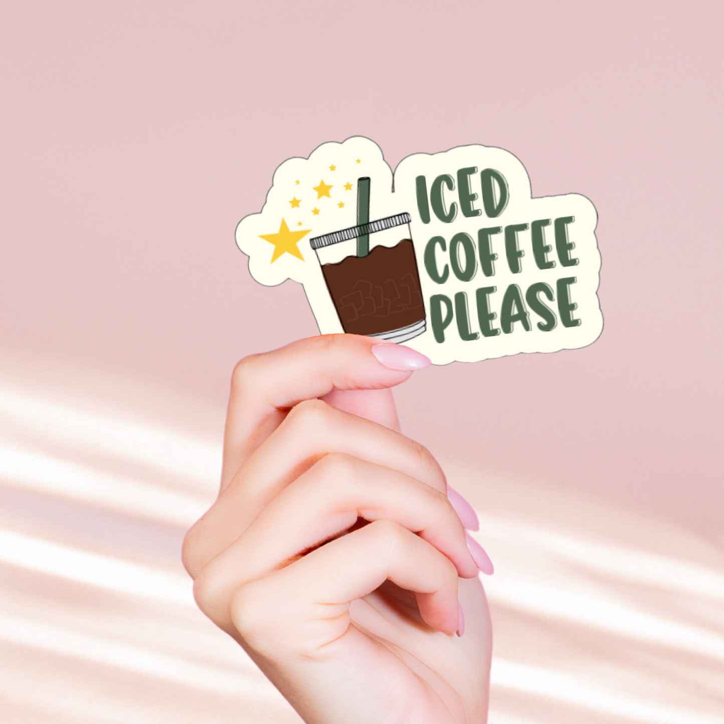 Iced Coffee Please Sticker