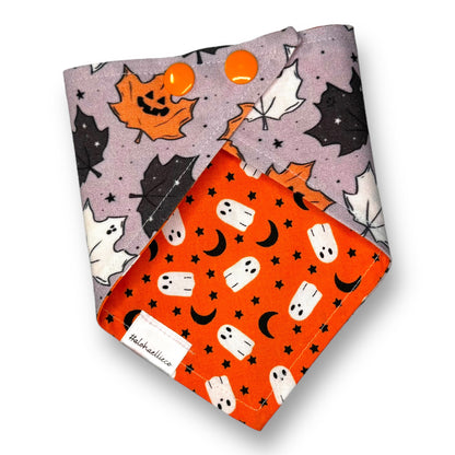 Jack-O-Leaves Reversible Pet Bandana