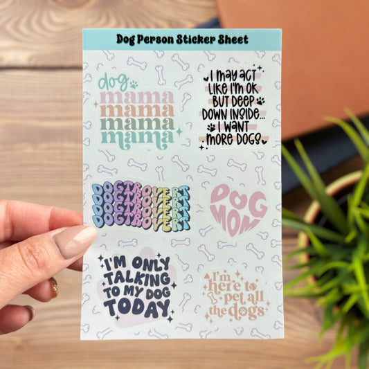 Dog Person Sticker Sheet