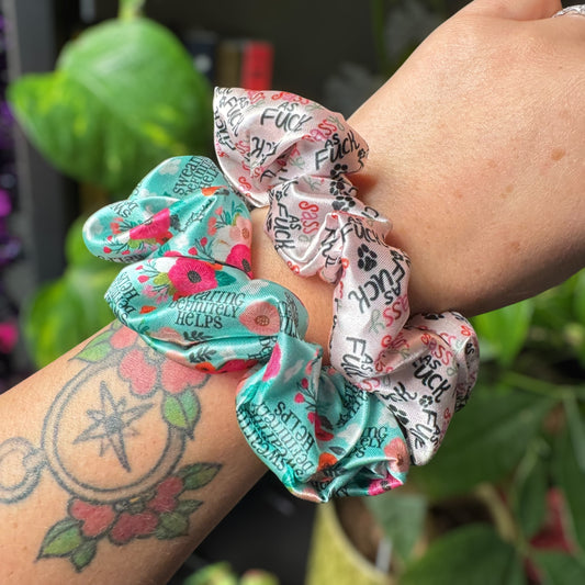 Satin Scrunchies - 2 Pack - Sassy AF