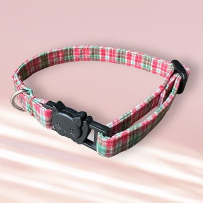 Christmas Plaid Pet Collar