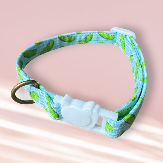 Pickles on Blue Pet Collar