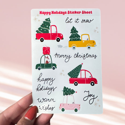 Happy Holidays Sticker Sheet