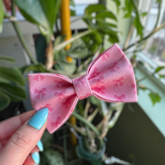 Pink Coquette Pet Bow Tie