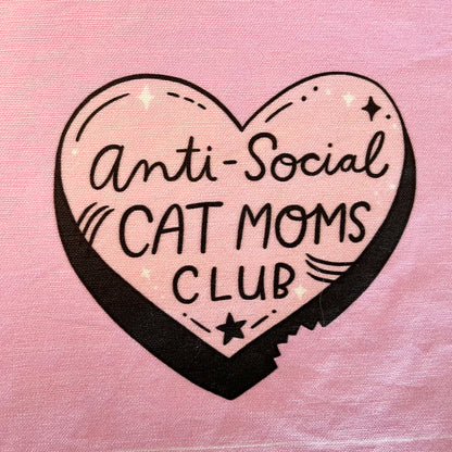 Anti-Social Cat Mom Zipper Pouch