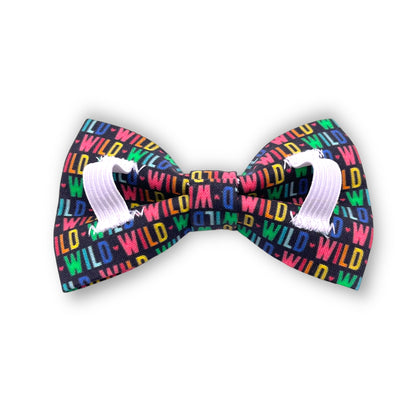 Black WILD Pet Bow Tie