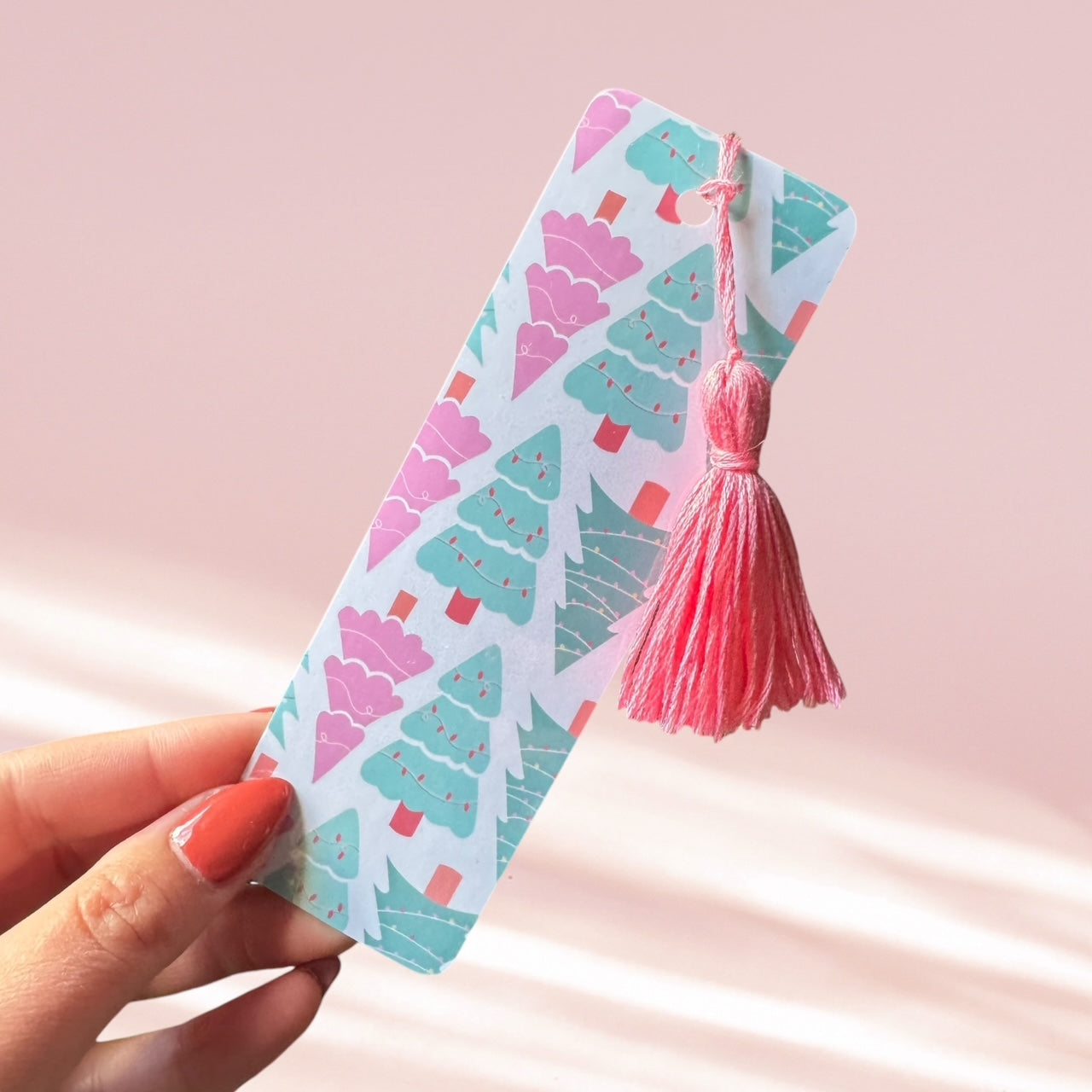 Pastel Christmas Tree Bookmark