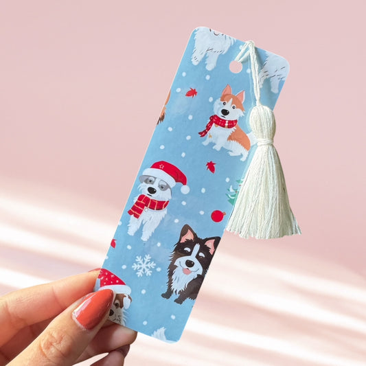 Holiday Pups Bookmark