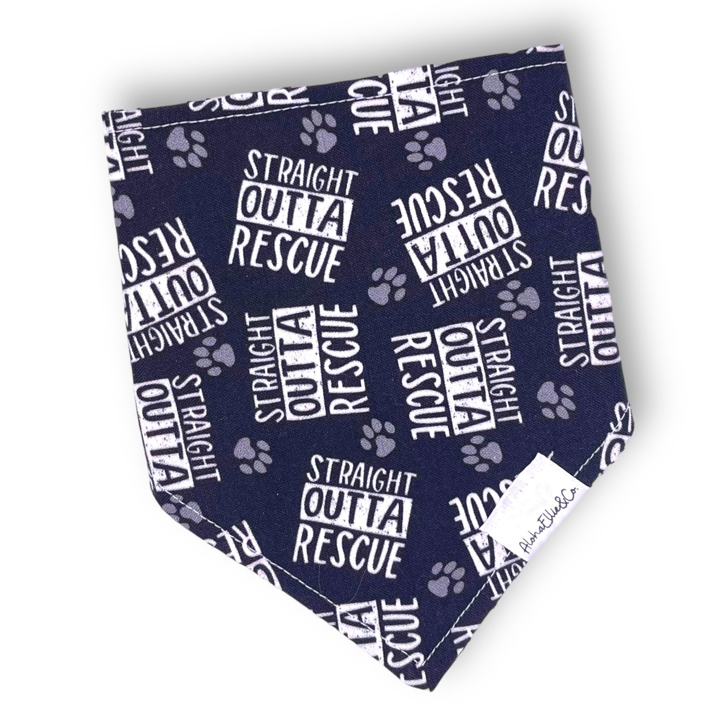 straight outta rescue pet bandana