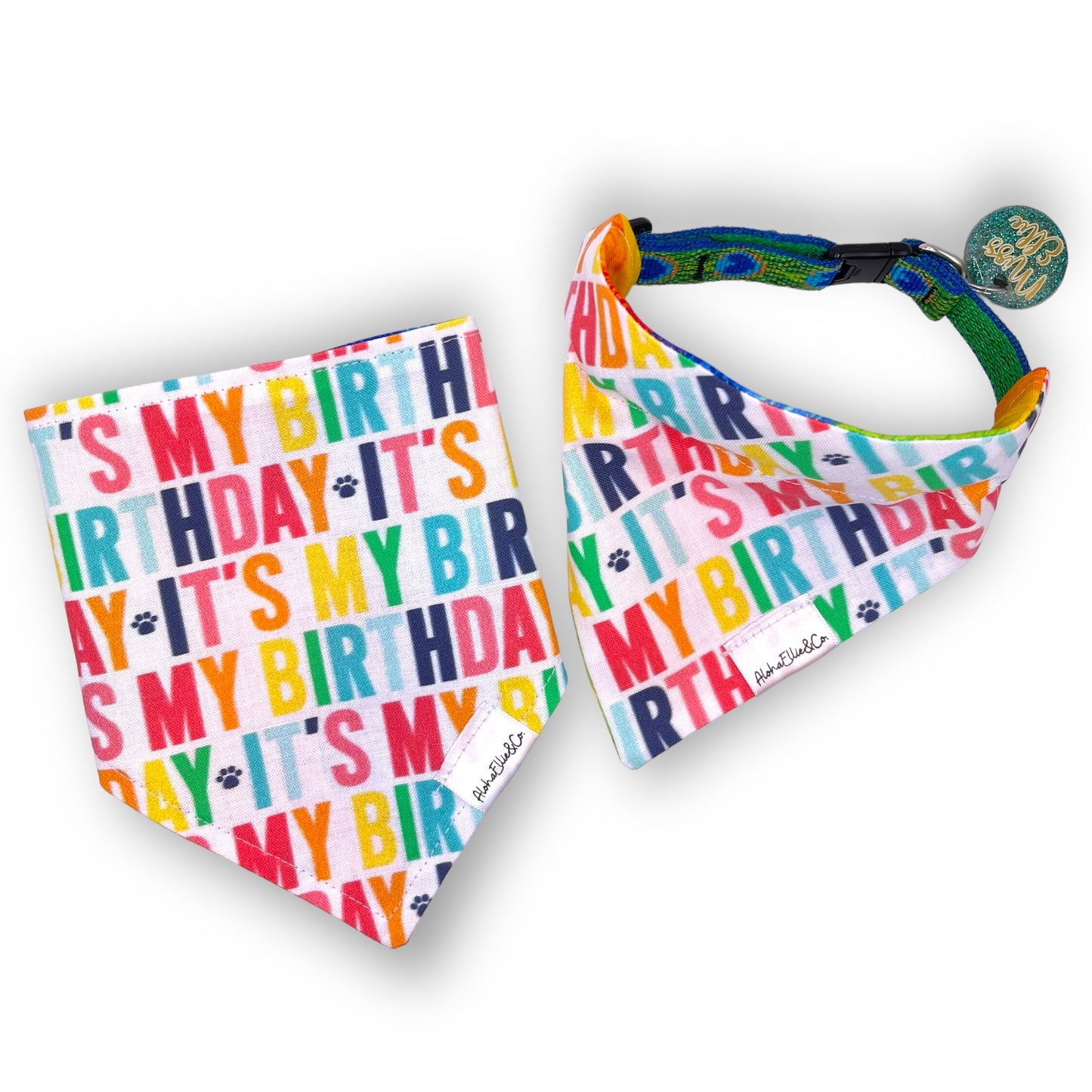 It's My Birthday Reversible Pet Bandana