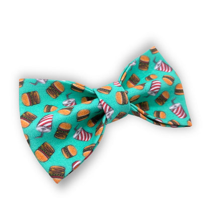 Hamburger Pet Bow Tie